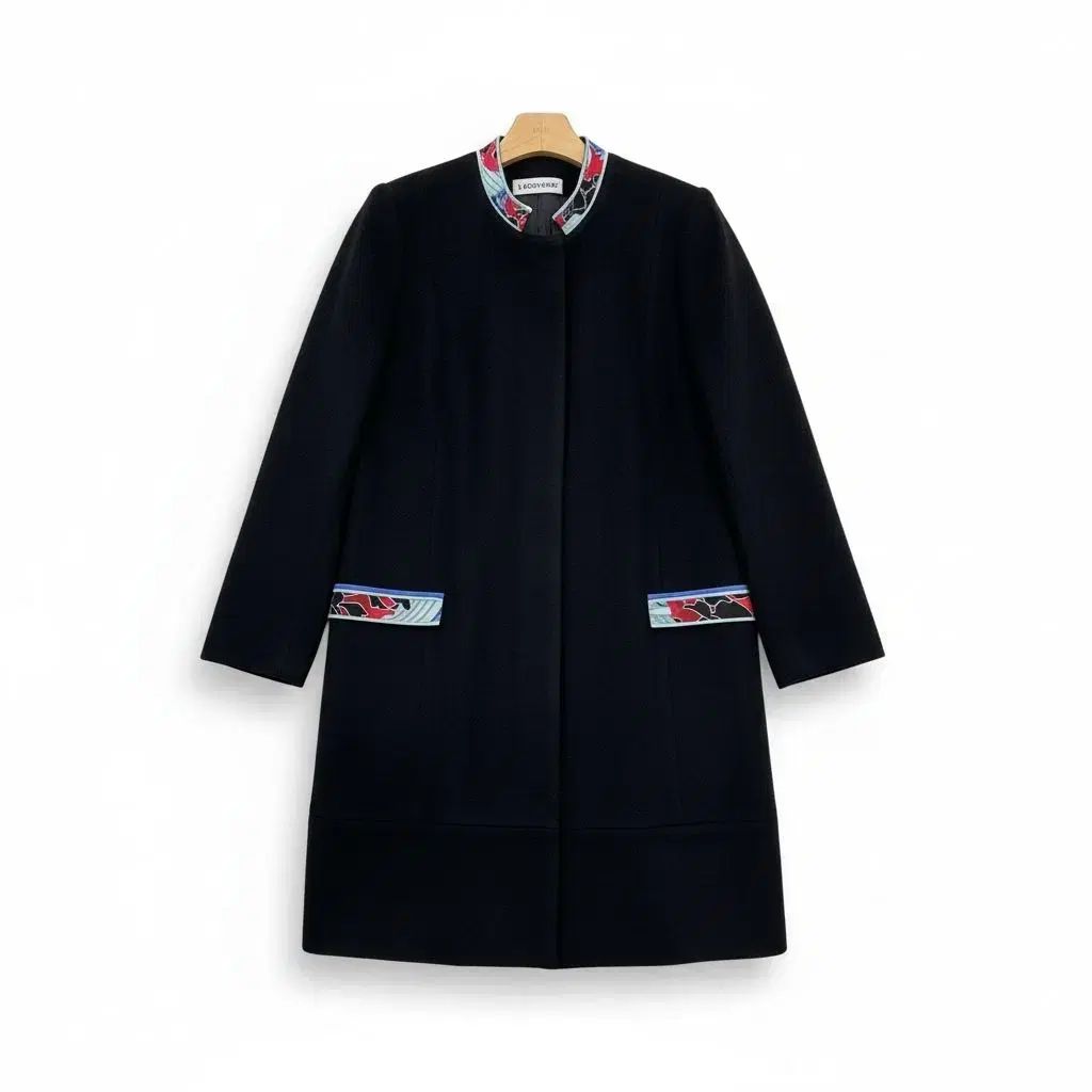 LEONARD レオナルド ブラック カシミア100 コート - メルカリ