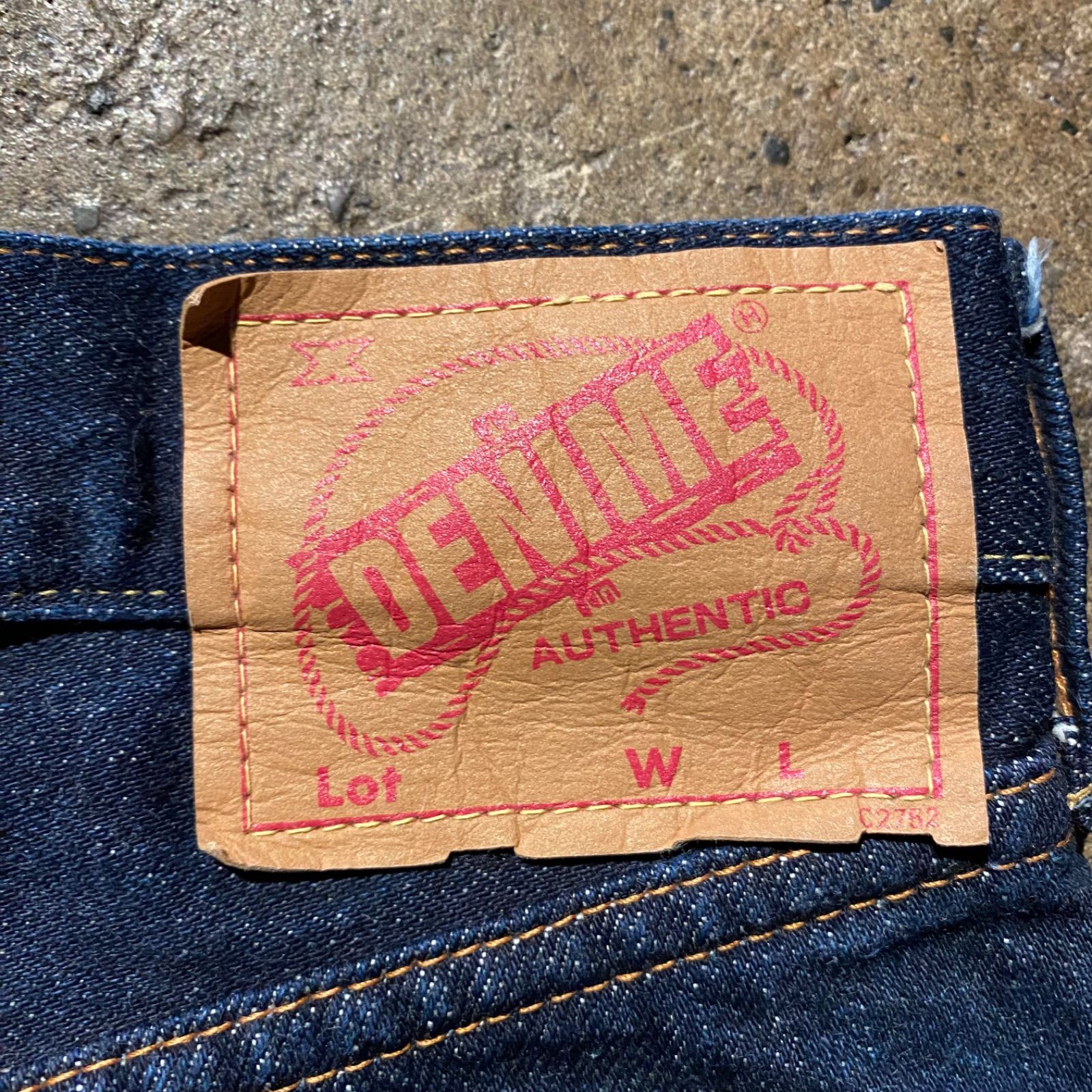 DENIME 旧ドゥニーム ストレートデニムパンツ セルヴィッジ インディゴ 