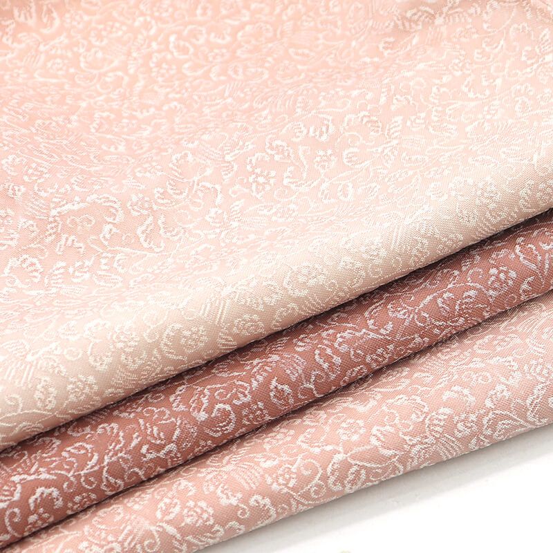 無地付下げ 一つ紋 五三の桐 袷 レディース 正絹 薄桃 色分けぼかし 鳥