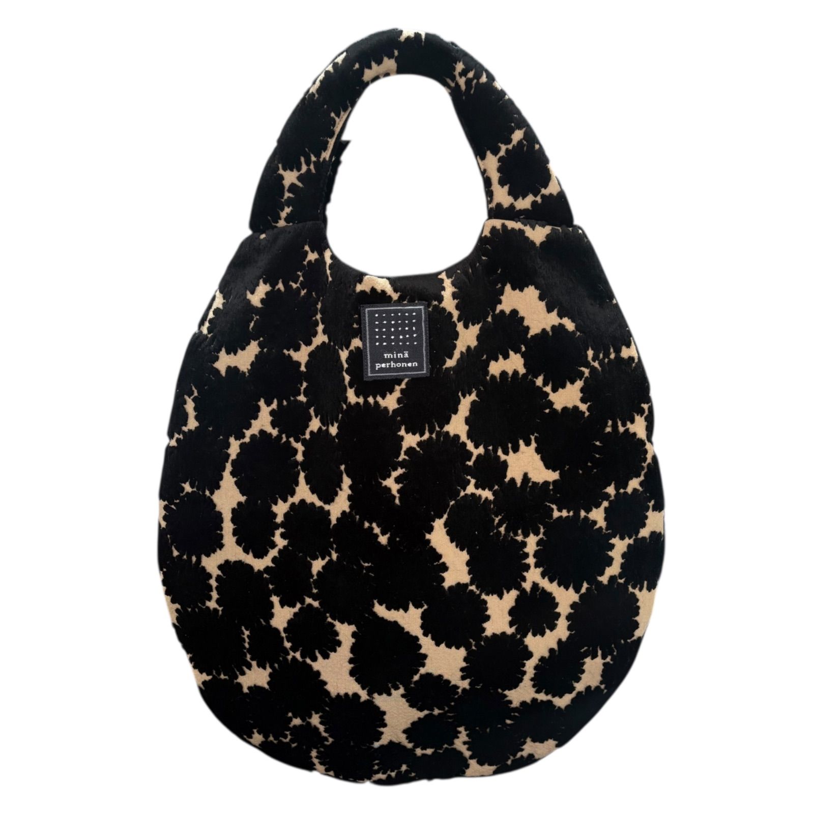 極美品 ミナペルホネン mina perhonen エッグバッグ ハンドバッグ good
