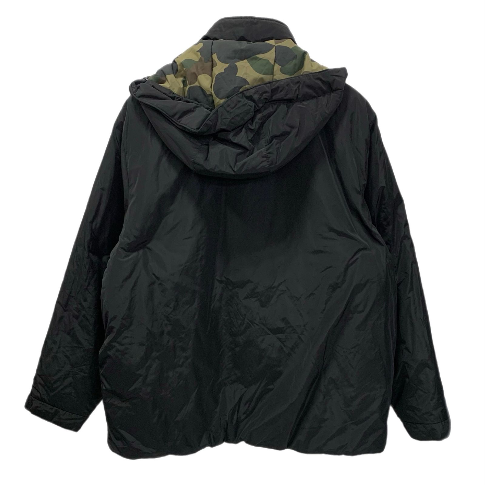 アベイシングエイプ A BATHING APE 中綿 ジャケット ブラック XLサイズ