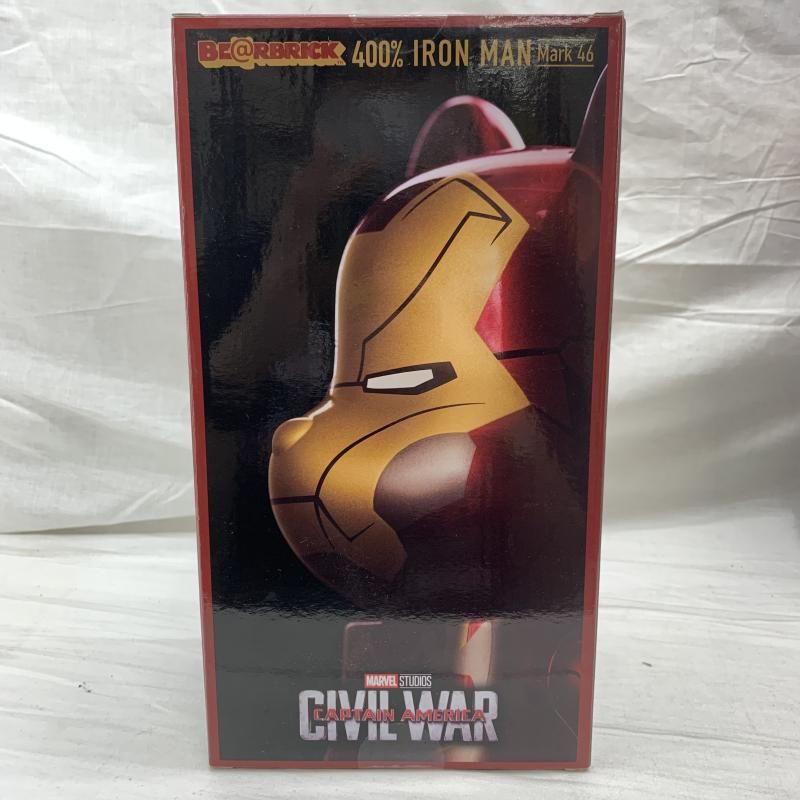 中古】未開封)SP賞 BE＠RBRICK -ベアブリック- 400% IRON MAN Mark 46