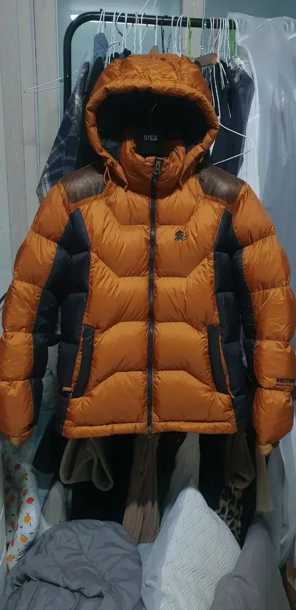 コーロンスポーツ グースダウン ダウン 95 ブラウン ブラック