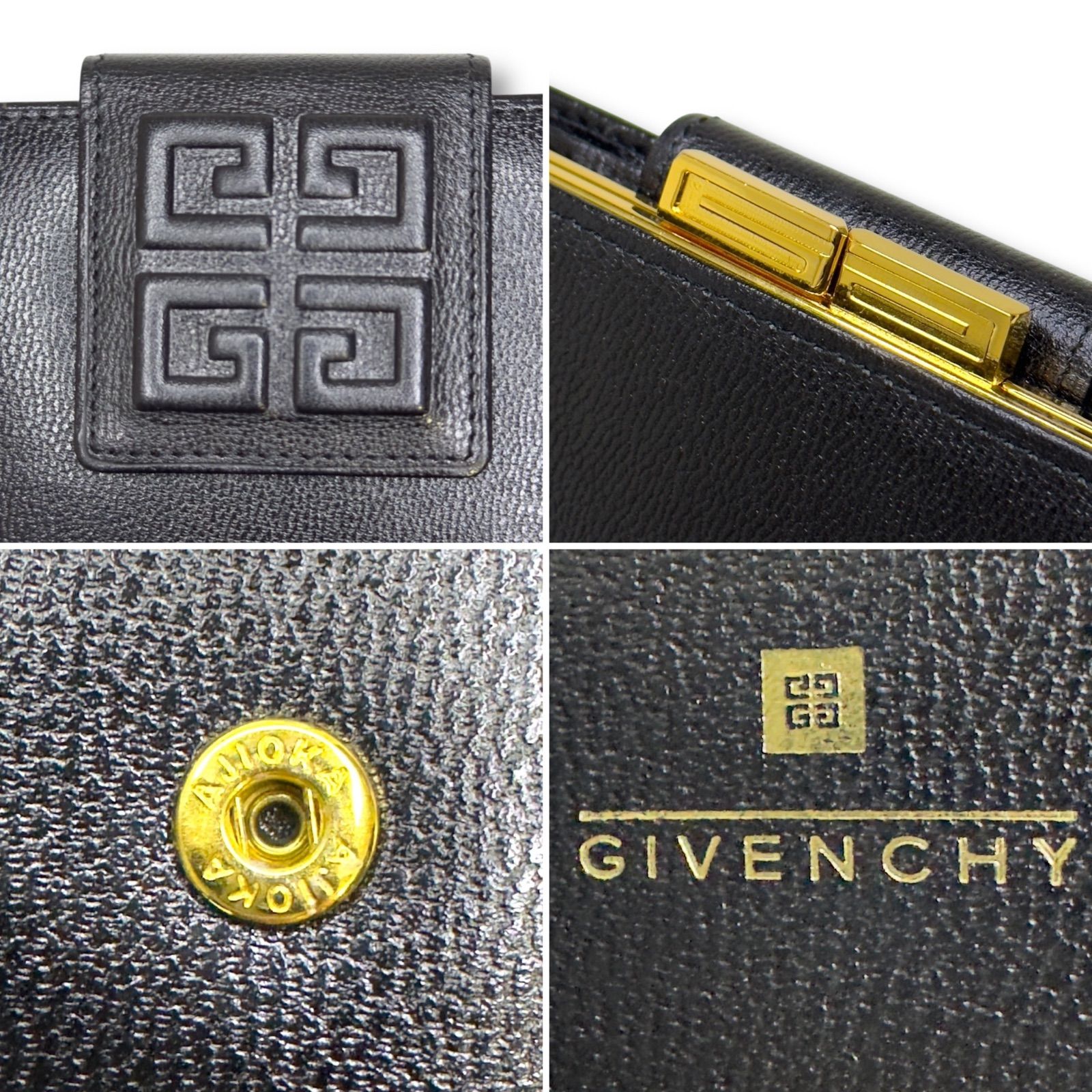 GIVENCHY ジバンシー がま口 二つ折り財布 4Gロゴ ヴィンテージ Agioka