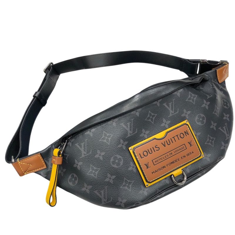 ルイ ヴィトン LOUIS VUITTON ディスカバリーバムバッグ M 45220 ブラック モノグラム エクリプス メンズ ボディバッグ