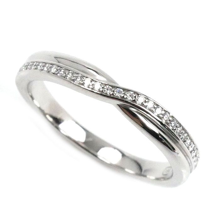 HARRY WINSTON ハリーウィンストン Pt 950プラチナ トリスト ワンロウ リング 指輪 ダイヤモンド 17.5号 5.9 g ユニセックス