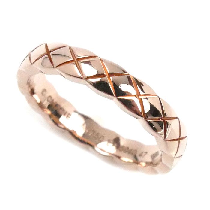 CHANEL シャネル K 18 BG ココクラッシュ リング 指輪 J 11785 7号 47 3 5 g レディース