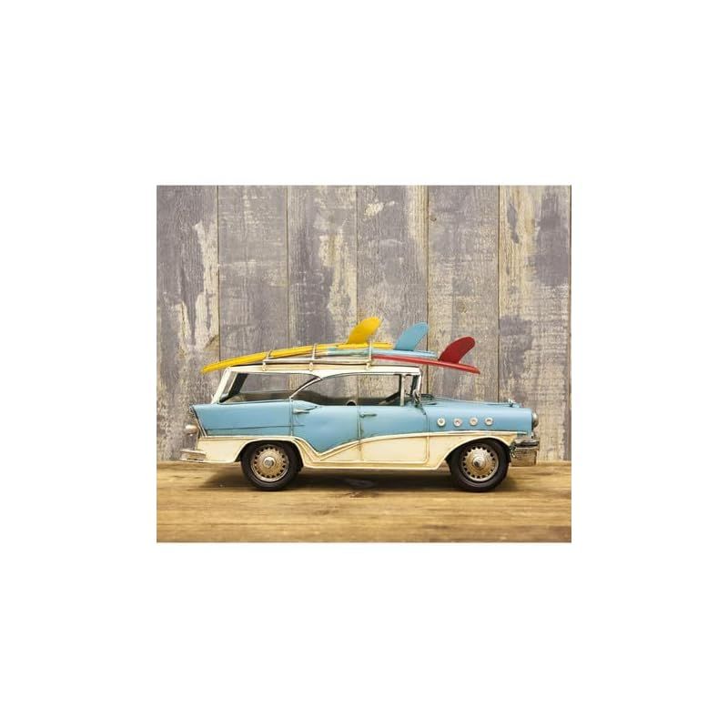 迅速発送】ビンテージ ブリキカー 人気 サーフワゴン ミニチュア