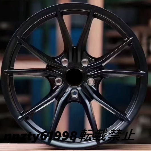 Porsche 718 ボクスター ケイマン対応 20インチ 鍛造アルミホイール 4本セット 新旧モデル対応 ヤマブラック グロスブラック