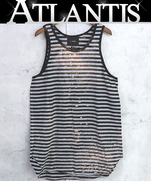 広尾店】ザックバルガス ZAC VARGAS ボーダー タンクトップ ダメージ