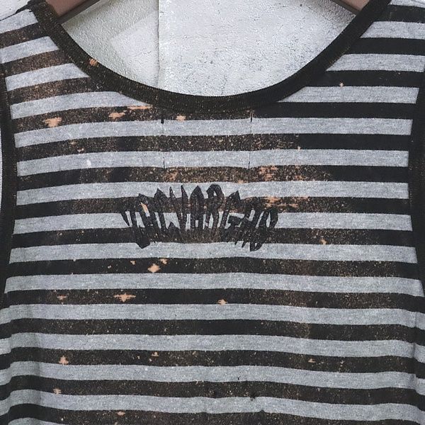 広尾店】ザックバルガス ZAC VARGAS ボーダー タンクトップ ダメージ