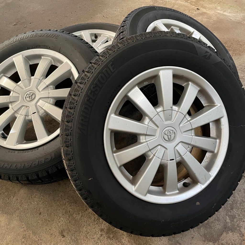 205 65 R 16 アイスパートナー2 トヨタ アルミホイールセット4本 10系アルファード