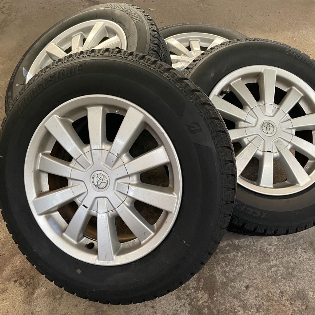 205 65 R 16 アイスパートナー2 トヨタ アルミホイールセット4本 10系アルファード