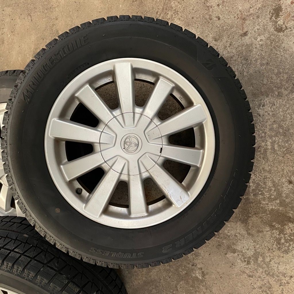  205 65 R 16 アイスパートナー2 トヨタ アルミホイールセット4本 10系アルファード 16インチ タイヤ ホイールセット