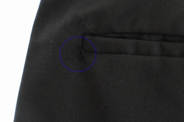 プラダ PRADA モヘア ヴァージンウール スラックス パンツ 50 黒