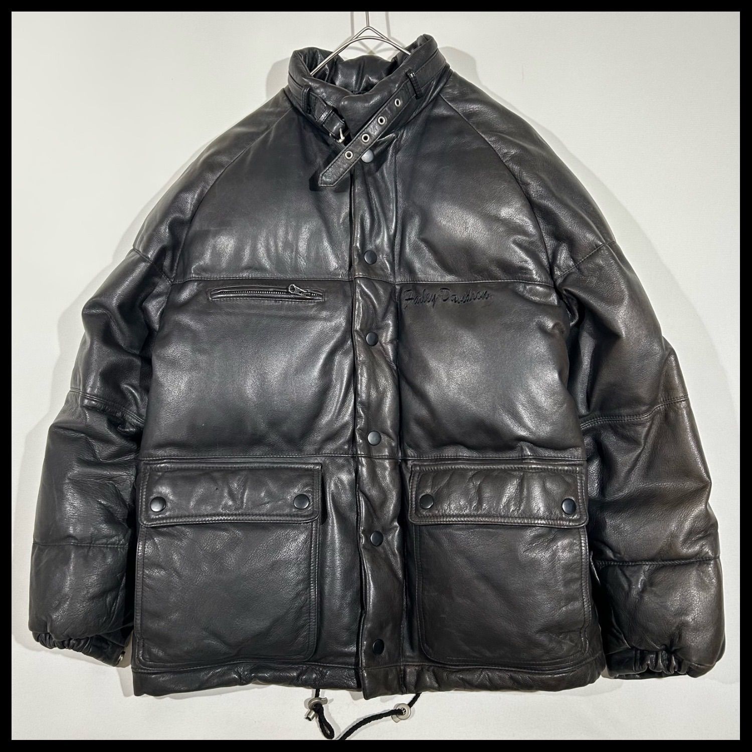 ハーレーダビッドソン HARLEY-DAVIDSON レザー 牛革 カウレザー ダウン
