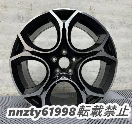 VW ゴルフ用 19インチホイールSET 4本 Type 6137 BM フォルクスワーゲン Golf R からのカスタム 交換に!