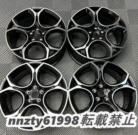 VW ゴルフ用 19インチホイールSET 4本 Type 6137 BM フォルクスワーゲン Golf R からのカスタム 交換に!
