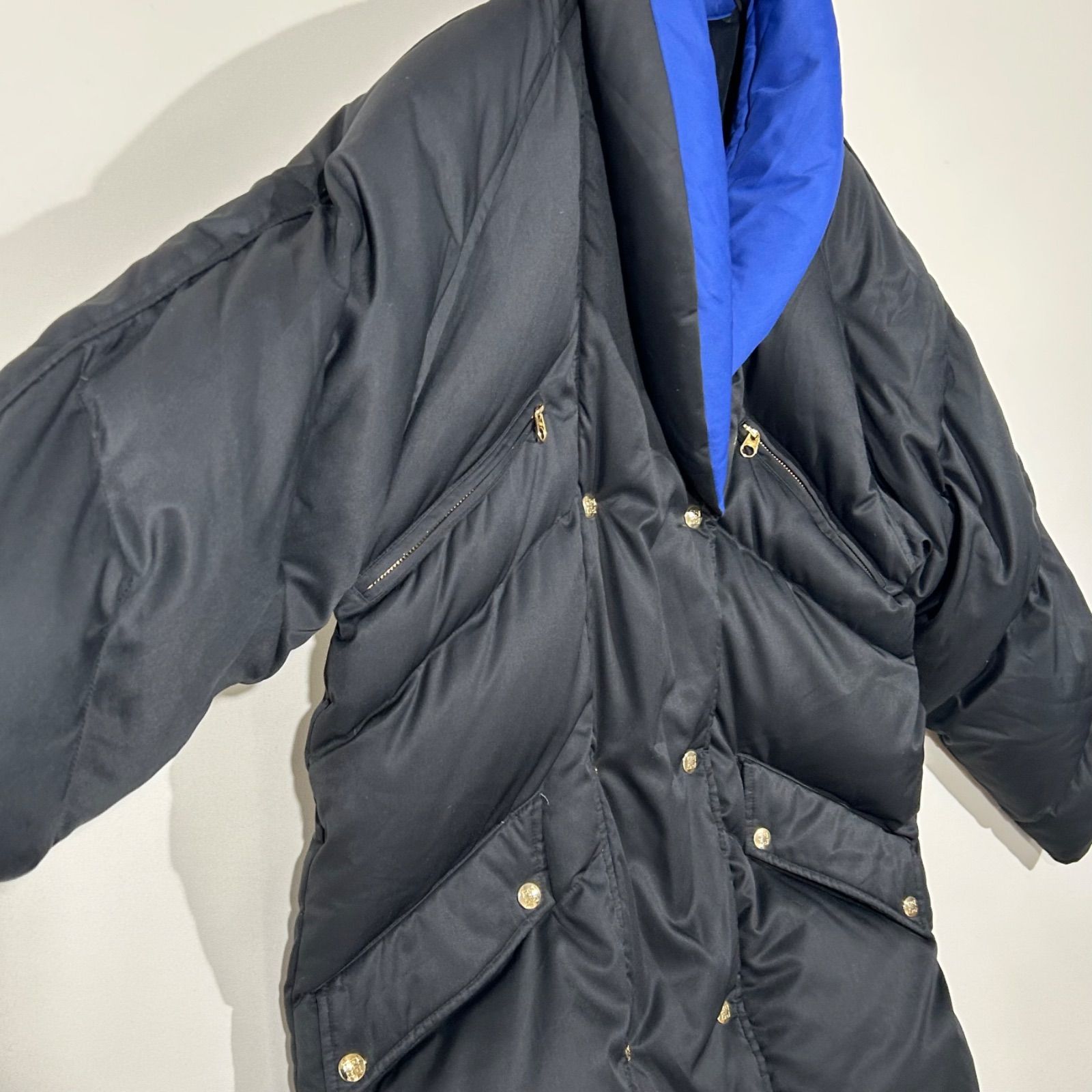 【美品】希少 GIVENCHY play ショールカラー ダブル ダウンコート ジバンシィ プレイ GIVENCHY PLAY 金ボタン 肉厚 ダウンコート ダブル