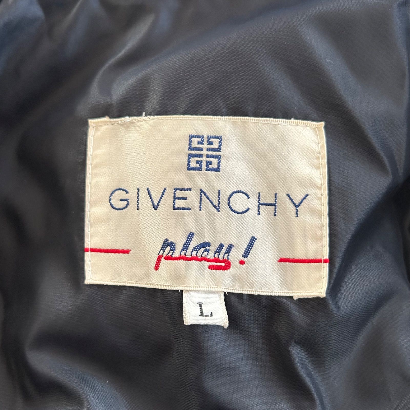 ジバンシィ プレイ GIVENCHY PLAY 金ボタン 肉厚 ダウンコート ダブル