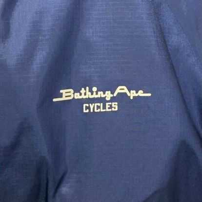 アベイシングエイプ A BATHING APE ナイロン ジャケット ネイビー M