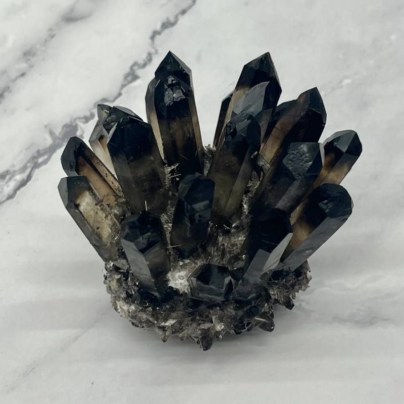 190:希少スモーキークォーツクラスター☆煙水晶 原石 270g 80mm 天然石