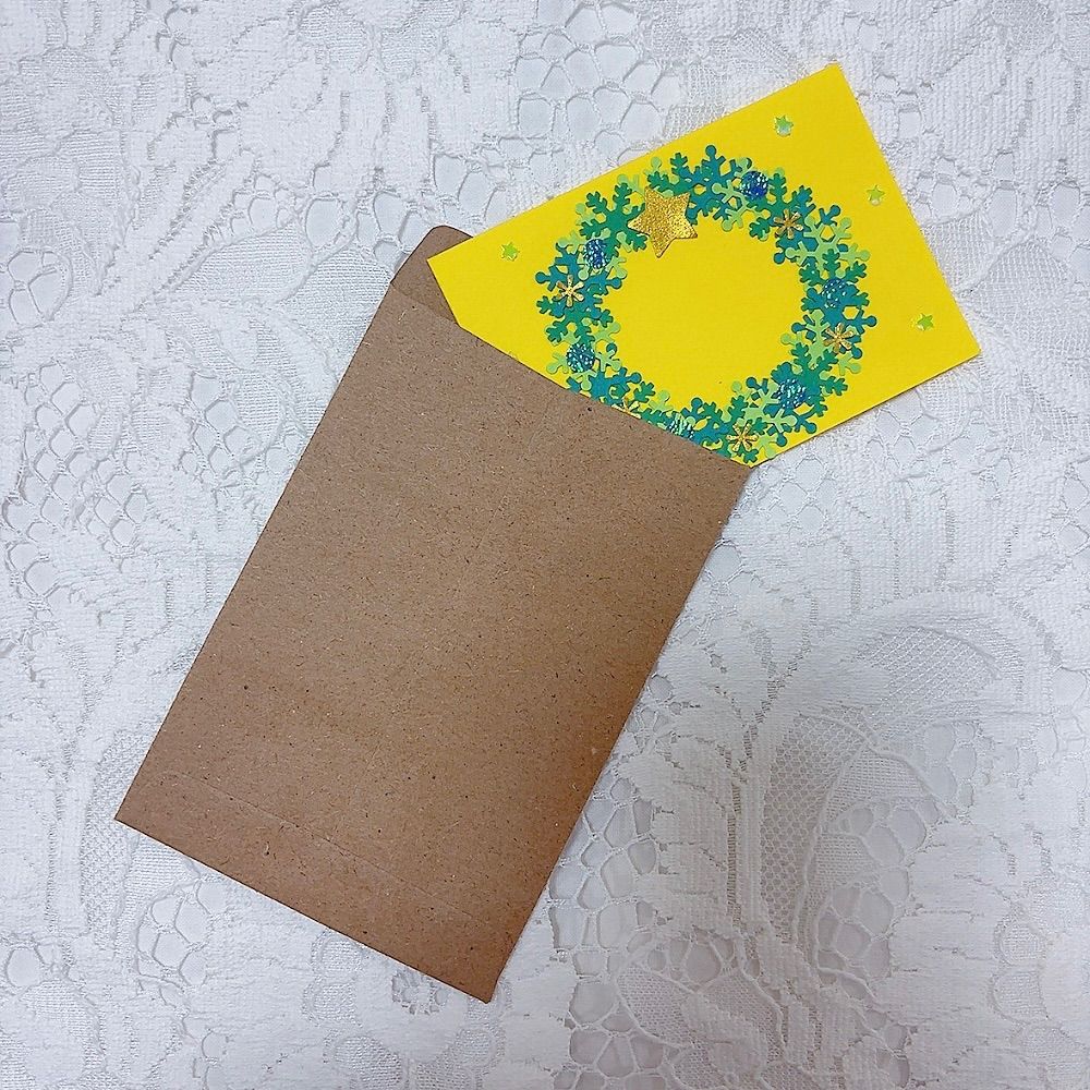 ハンドメイドクリスマスカード5枚 C-012 - メルカリ