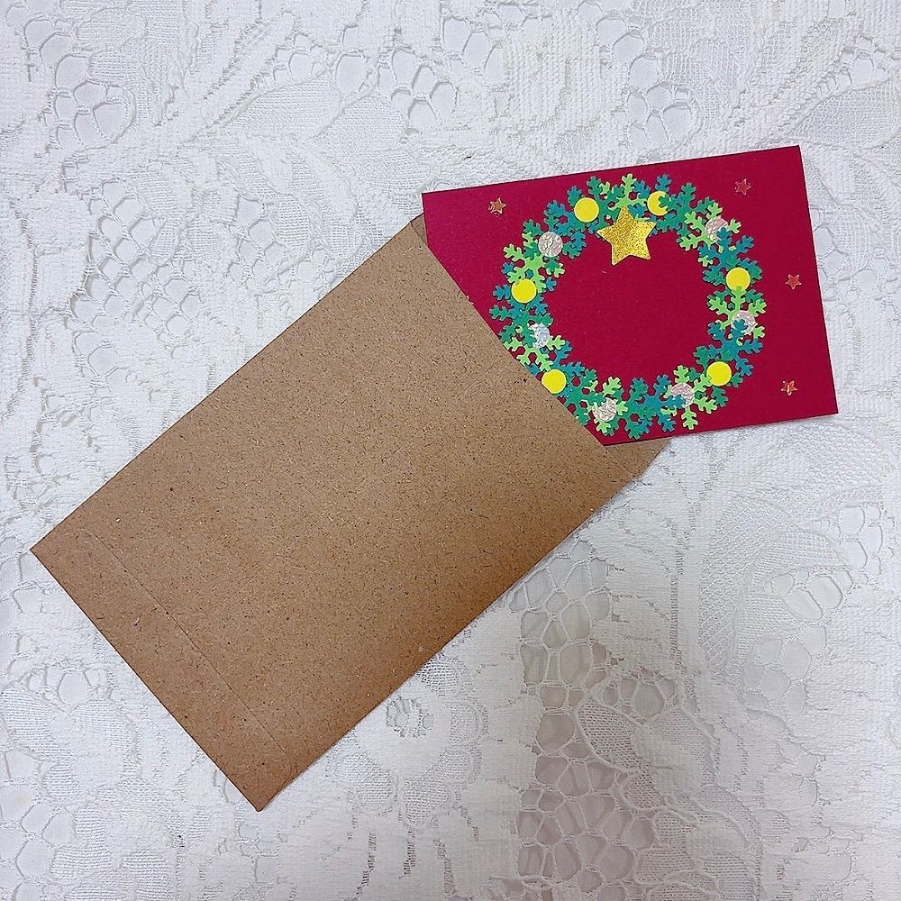 ハンドメイドクリスマスカード5枚 C-013 - メルカリ