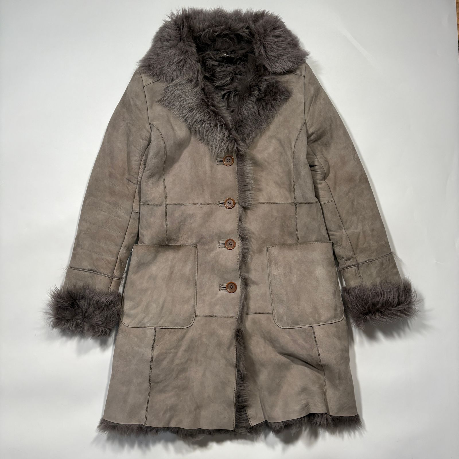 Banana Republic バナナリパブリック リアルムートン ロングコート