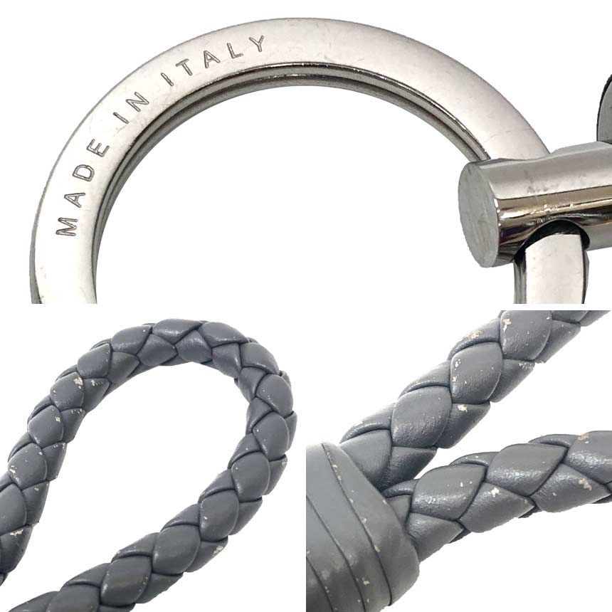 BOTTEGA VENETA ボッテガヴェネタ イントレチャート レザー キーリング