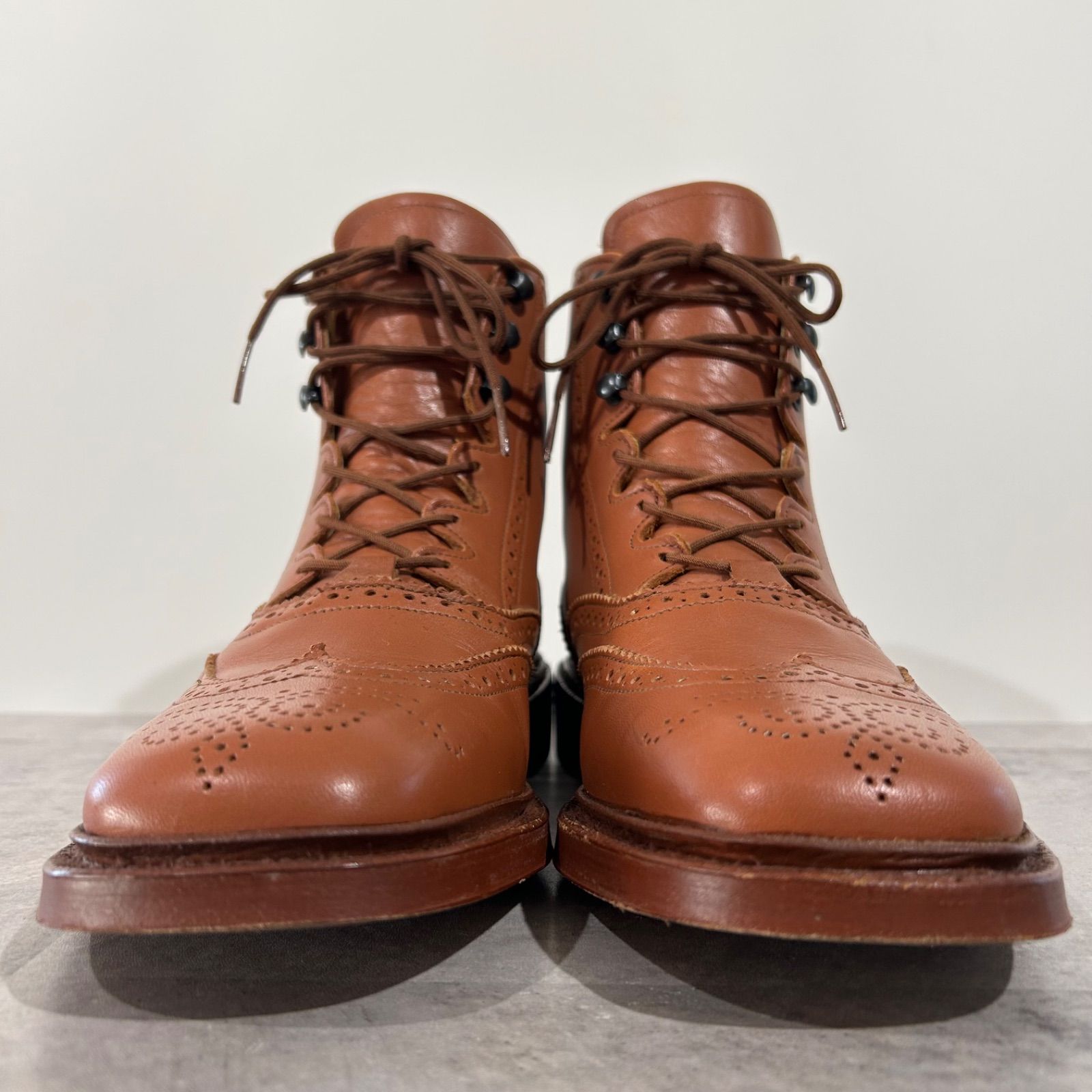 美品】 トリッカーズ Tricker's ギリーブーツ GILLY BOOT レースアップ