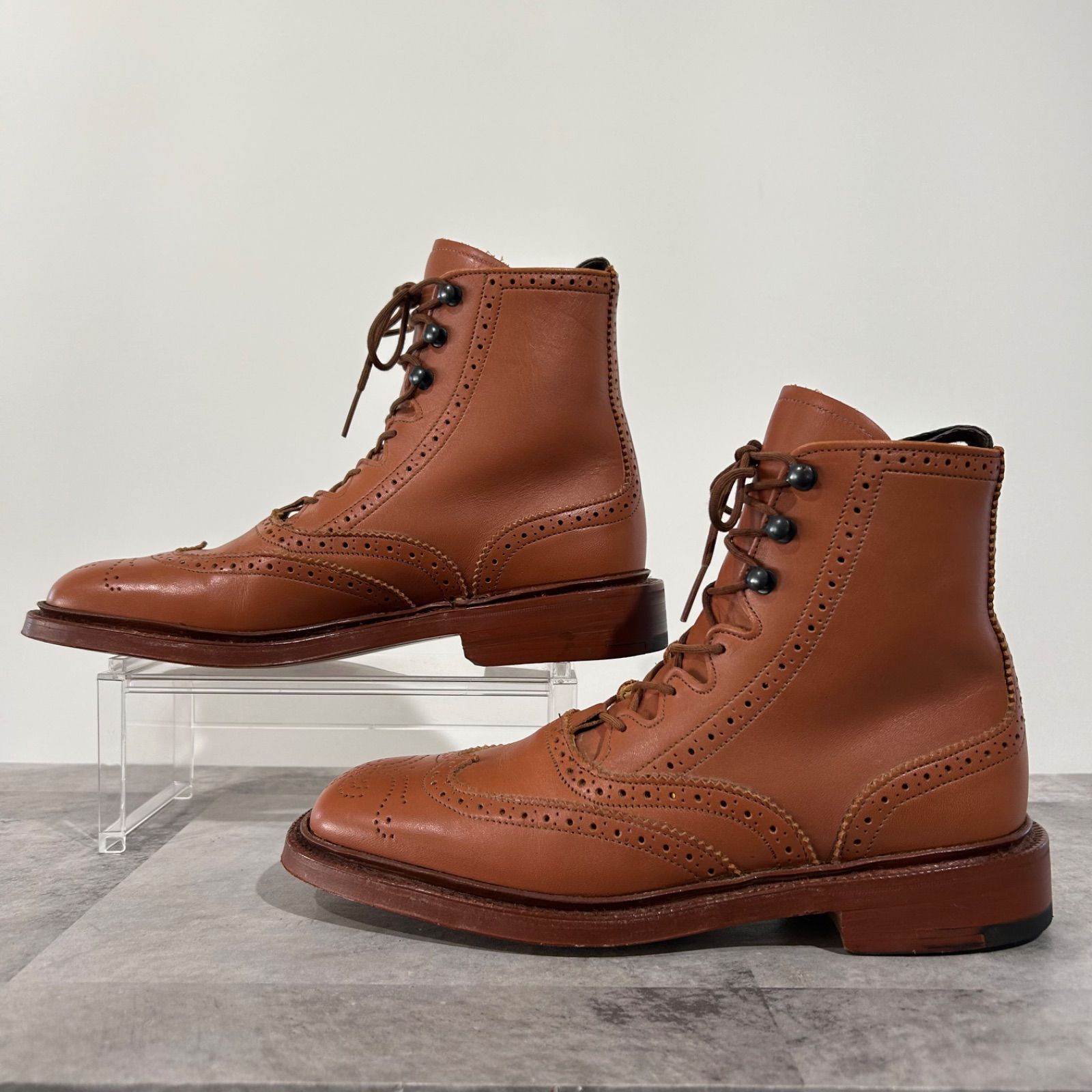 美品】 トリッカーズ Tricker's ギリーブーツ GILLY BOOT レースアップ