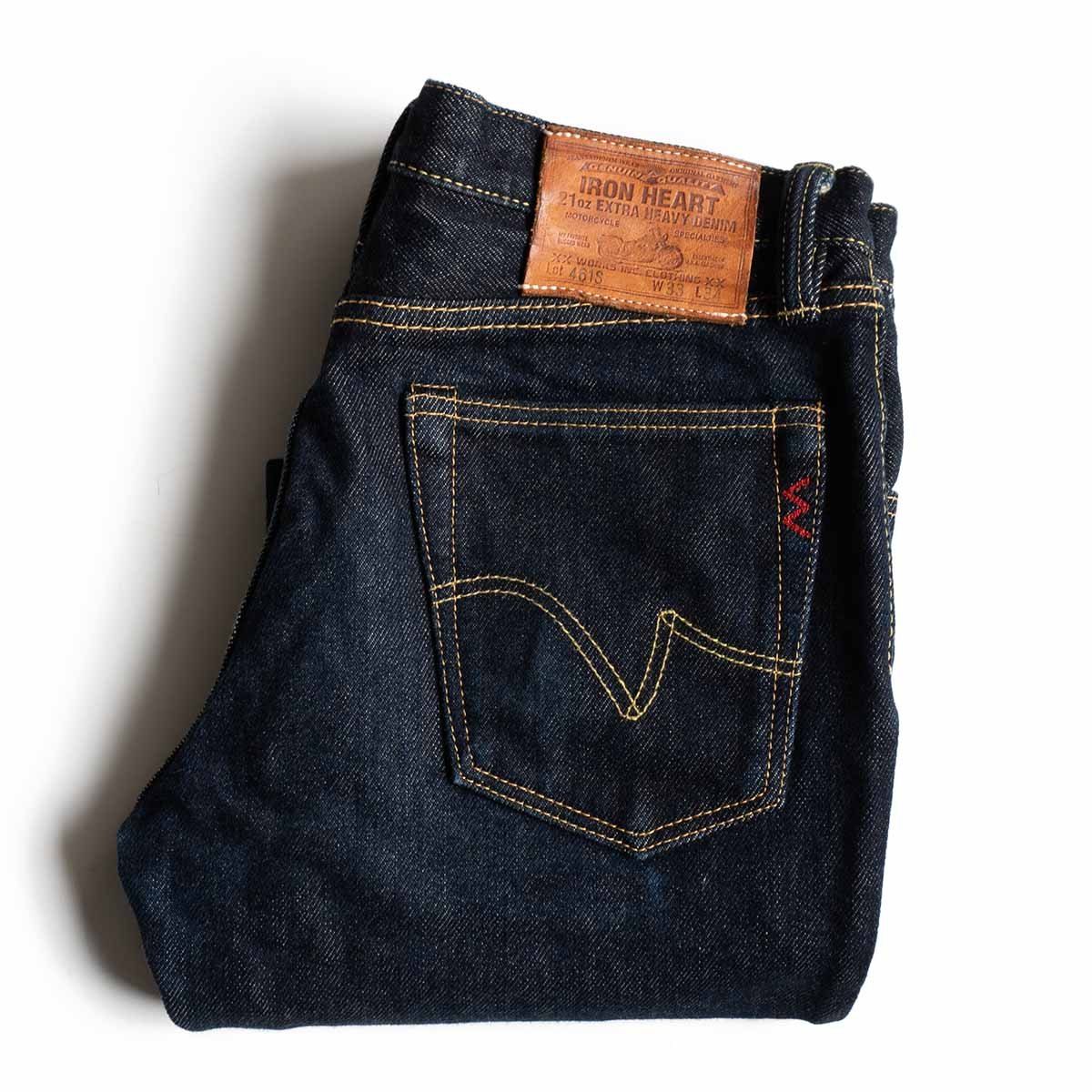 美品/濃紺】IRON HEART【LOT 461 21oz EXTRA HEAVY DENIM】33×34