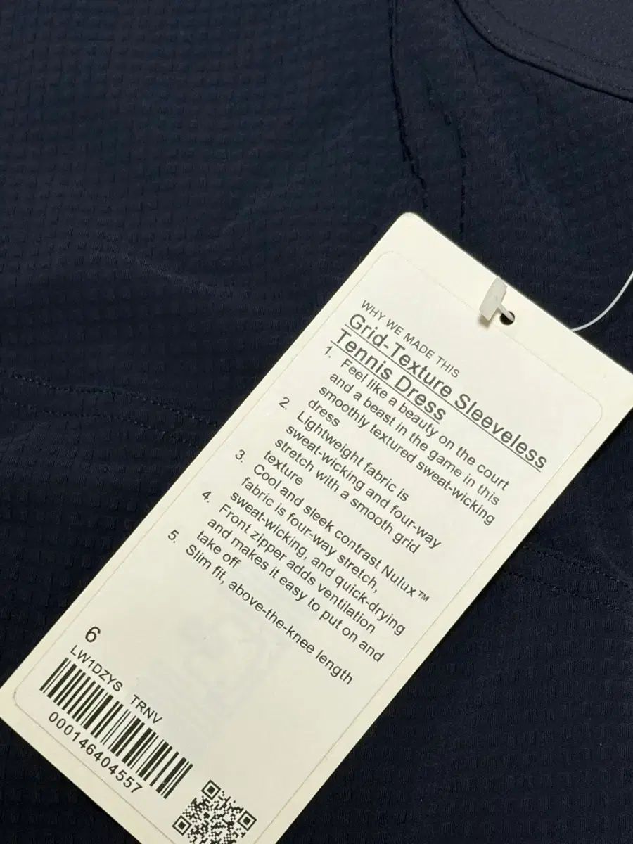 ルルレモン Grid-Texture テニス ドレス ブラック 6 1