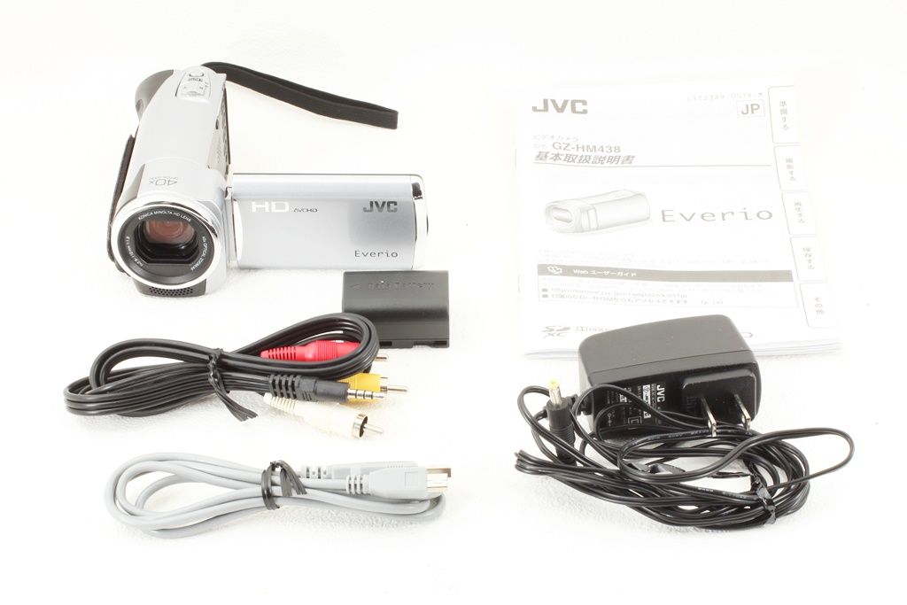極上品 JVC Victor ビクター Everio GZ-HM438 シルバー ビデオカメラ