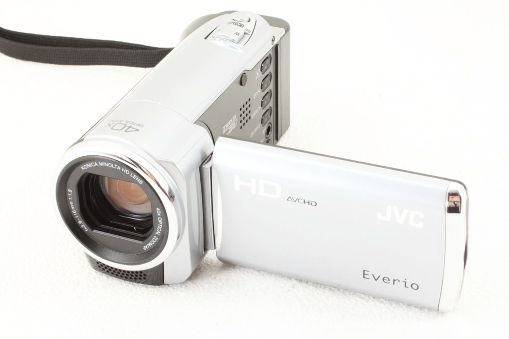 極上品 JVC Victor ビクター Everio GZ-HM438 シルバー ビデオカメラ