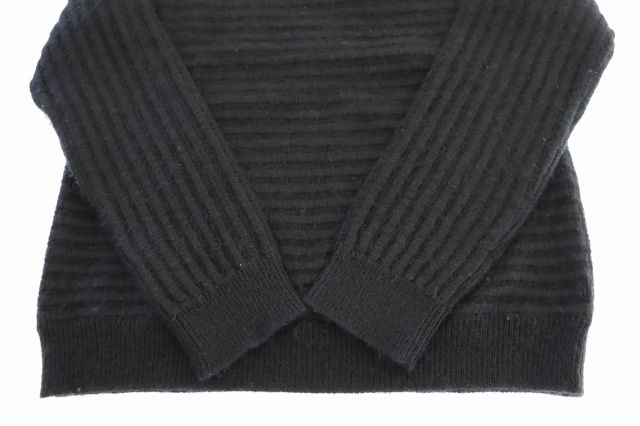 【中古】サンローラン パリ SAINT LAURENT PARIS ウール モヘヤ ニット セーター 631503 XL ブラック ☆AA★ 250513 サンローラン パリ SAINT LAURENT PARIS ウール モヘヤ ニット