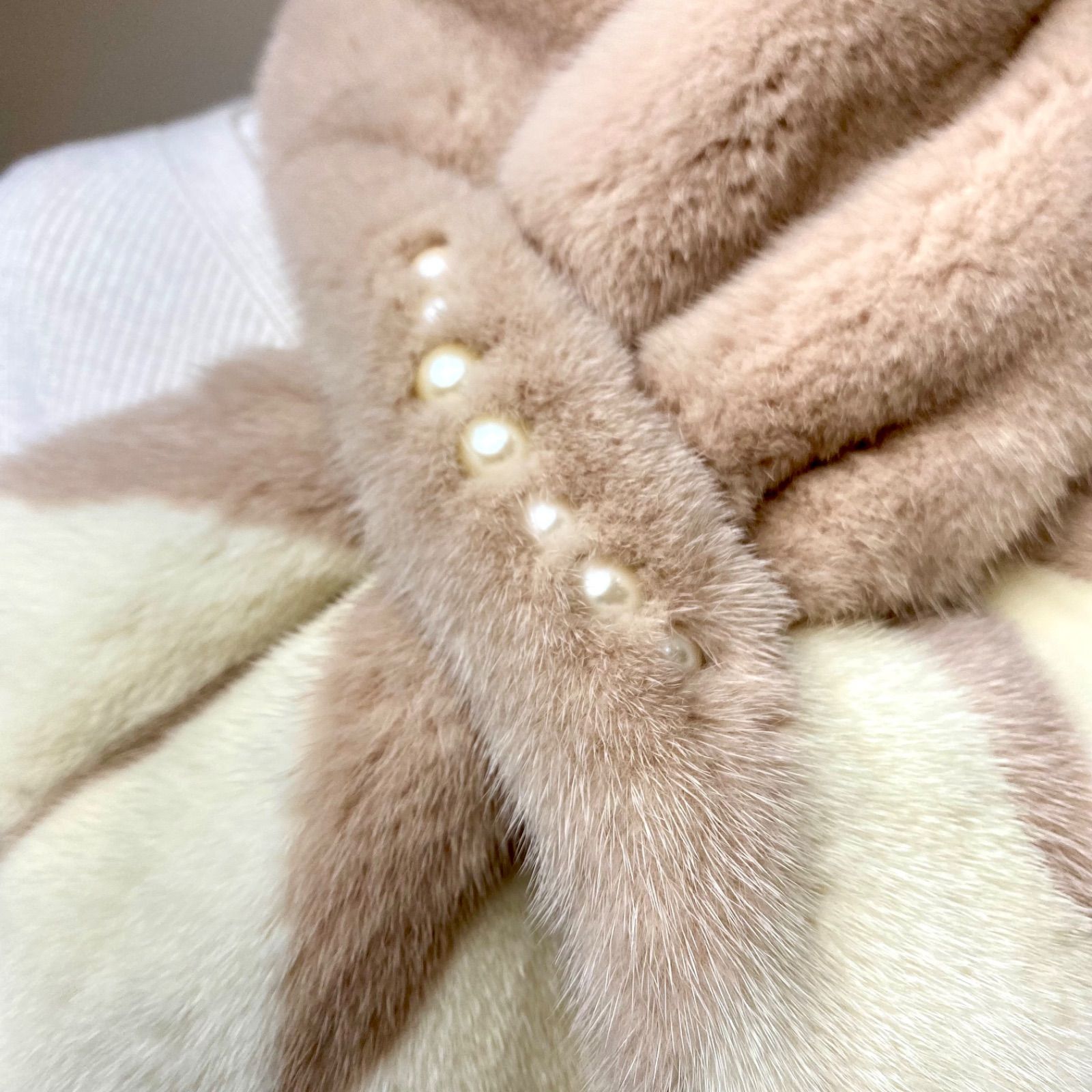 クリスマスフェア🎄🤶1点限定‼︎*SAGA MINK* パール付きミンク