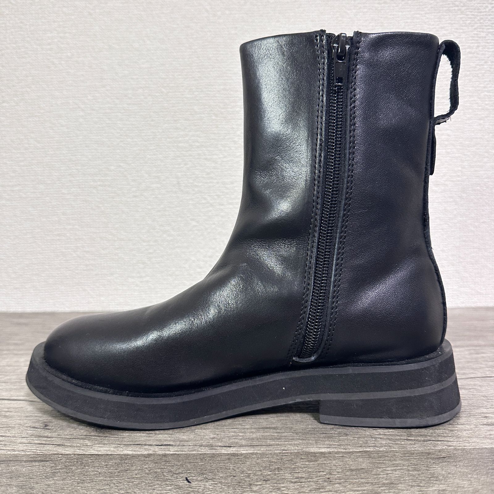 美品 セオリー Theory 22AW Gloss The Twelve サイドゴアブーツ