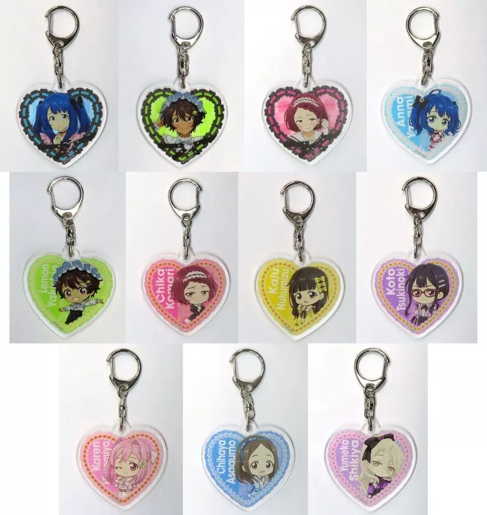 キーホルダー 全11種セット 負けヒロインが多すぎる! TSUTAYA 巡回POP UP SHOP アクリルキーホルダー