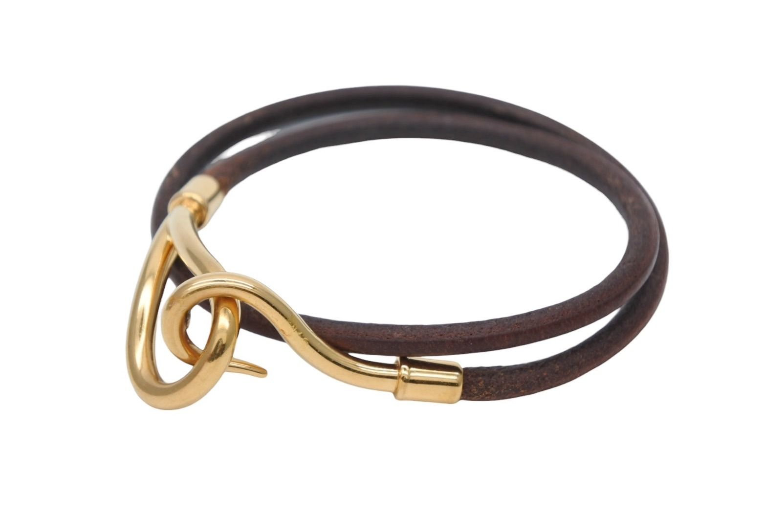 美品✨エルメス　ブレスレット　チョーカー　２連　ジャンボH　ゴールド　2way HERMES（エルメス） ブレスレット チョーカー ネックレス 2WAY 2連