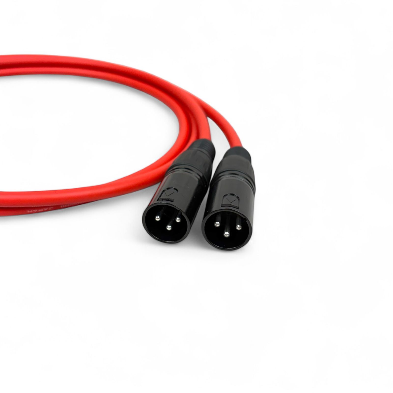 MOGAMI 2534 RED XLR マイクケーブル 1m 2本セット - メルカリ