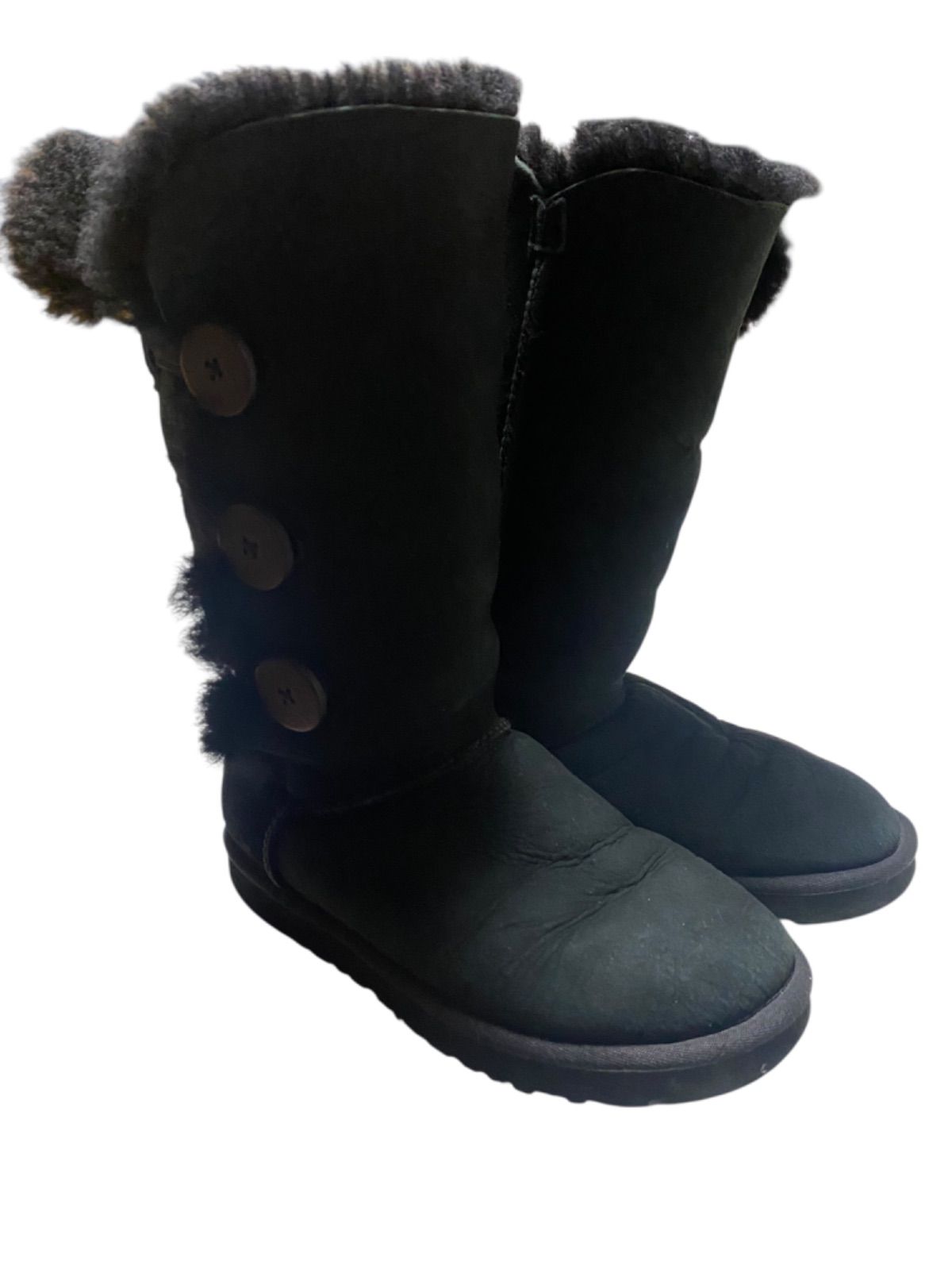 UGG Australia Bailey Button Triplet Boot ベイリーボタン 24 cm ブラック