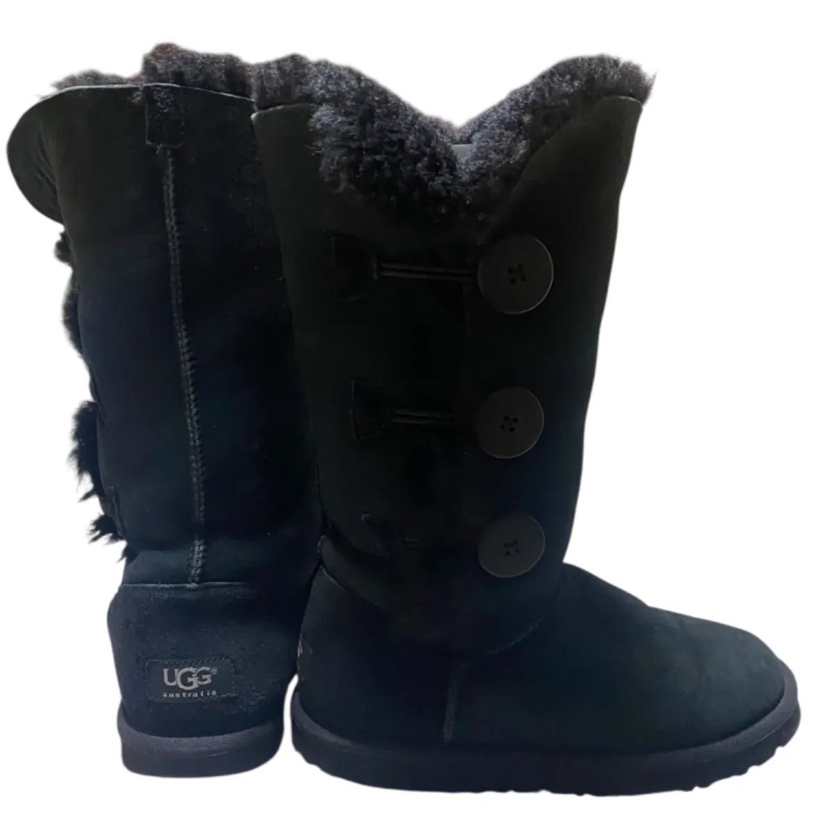 UGG Australia Bailey Button Triplet Boot ベイリーボタン 24 cm ブラック