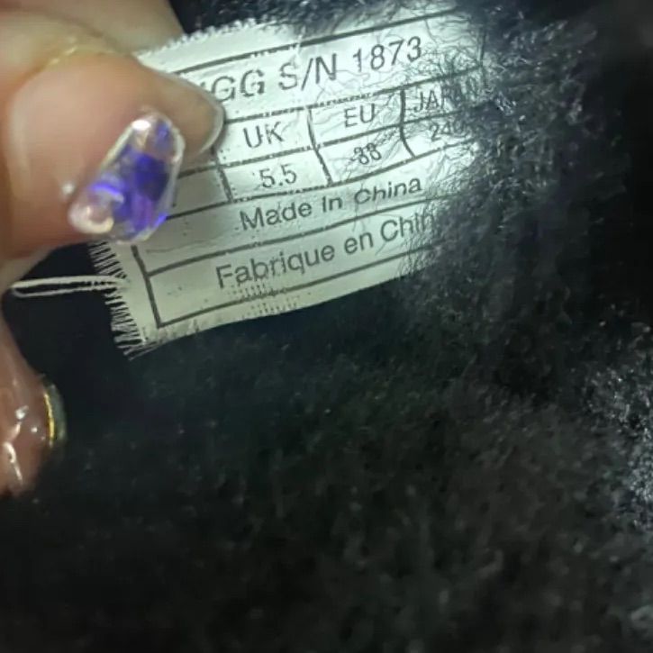  UGG Australia Bailey Button Triplet Boot ベイリーボタン 24 cm ブラック ムートンブーツ ブーツ