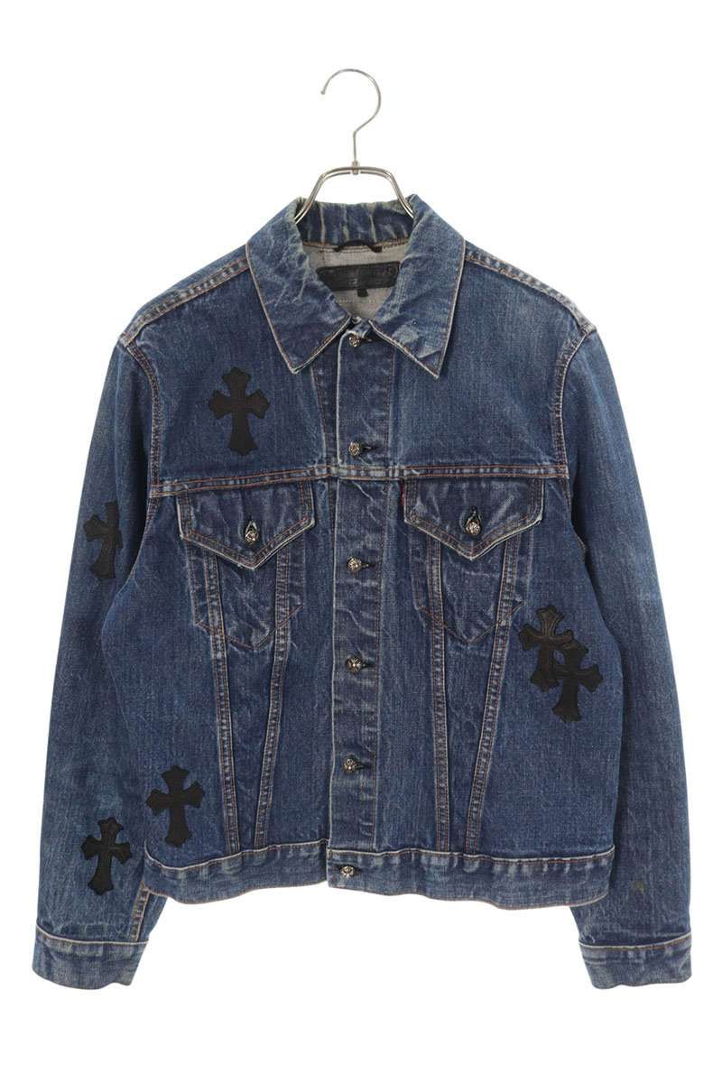 クロムハーツ クロスパッチ付きデニムジャケット メンズ M - メルカリ