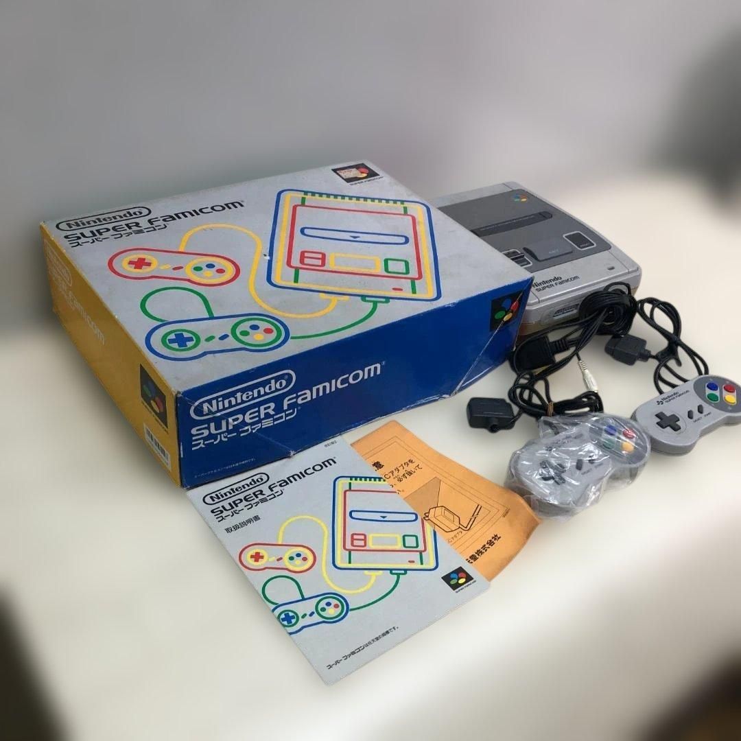 送料無料 スーパーファミコン 本体 SHVC-001 箱付き 通電OK