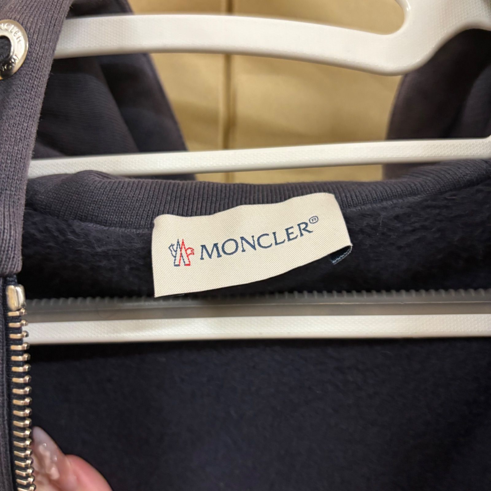 ◎ MONCLER モンクレール ジップアップパーカー ネイビー M