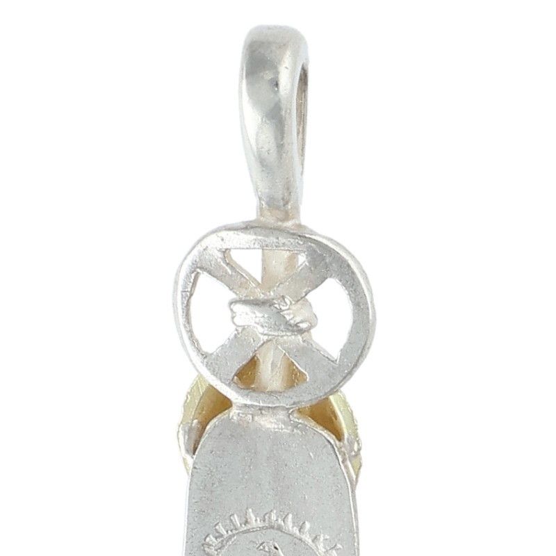 ゴローズ ハートホイールフェザー 中 ネックレストップ メンズ 中