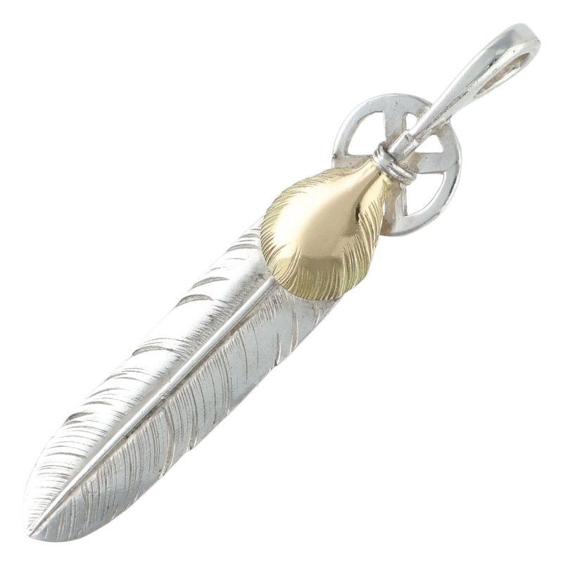 ゴローズ ハートホイールフェザー 大 ネックレストップ メンズ 大